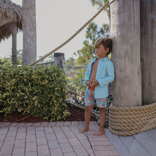 Blue & Orange Botanical