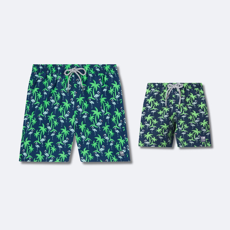 Navy & Green Tropics Set