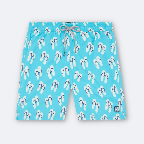 Scuba Blue Flip Flops Set