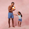 Rose & Blue Flamingos Set